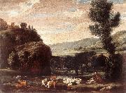 BONZI, Pietro Paolo Landscape with Shepherds and Sheep  gftry china oil painting reproduction